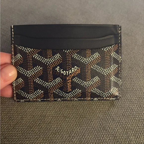 NWT GOYARD Saint-Sulpice Card Wallet in Navy - Picture 8 of 12